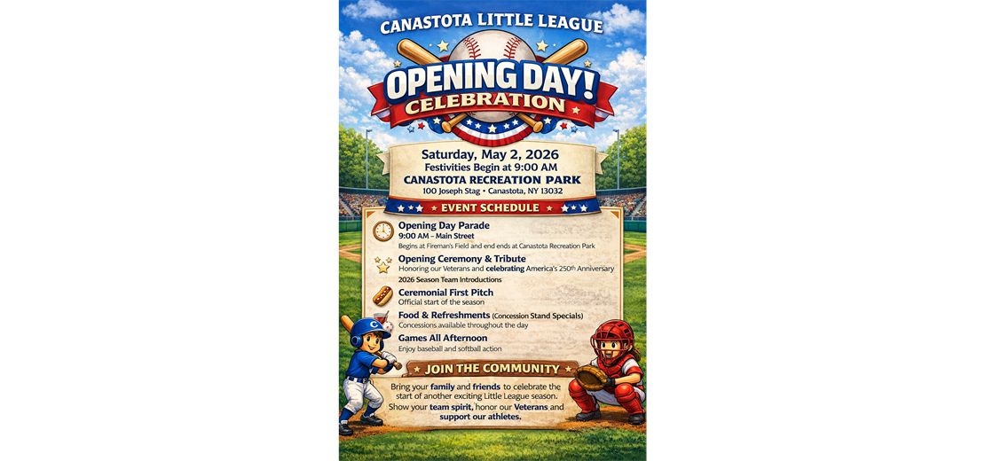 Canastota Little League Opening Day May 2, 2026