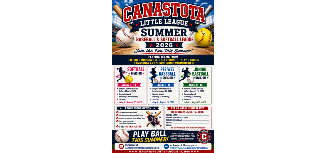 Interested in playing Summer Ball?? Let us know